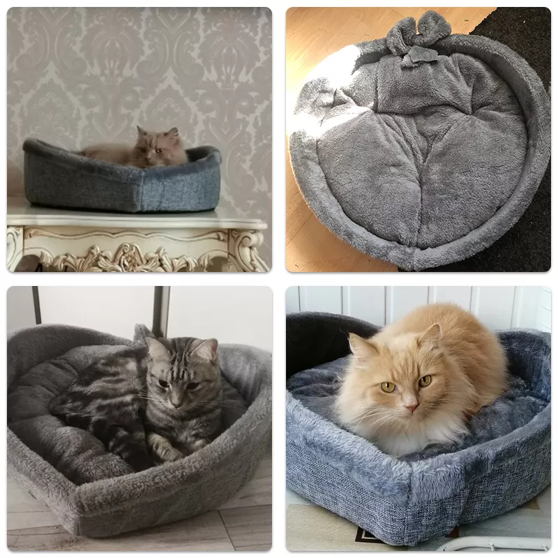Funki Findz | Pet Beds | Cat Bed | Heart-shaped Cozy Cat Bed