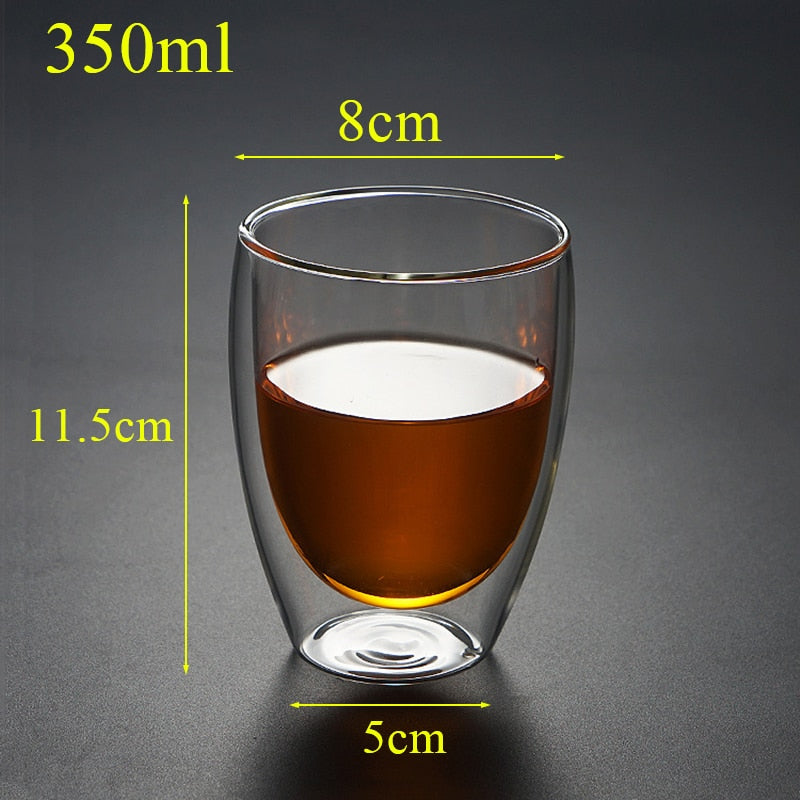 Funki Findz | Cups | Glass Double Wall Borosilicate Mug 2/3/4