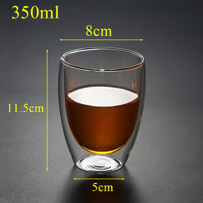 Funki Findz | Cups | Glass Double Wall Borosilicate Mug 2/3/4