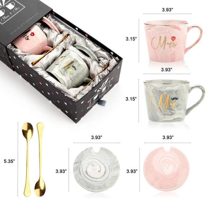 Funki Findz | Mugs | Mr and Mrs Coffee Mugs Bridal Gift-Set