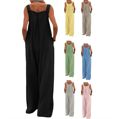 Funki Findz | Pants | Women's Elegant Wide Leg Bib Romper