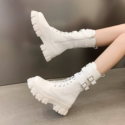Funki Findz | Boots | Women's Chunky Motorcycle Punk Boots