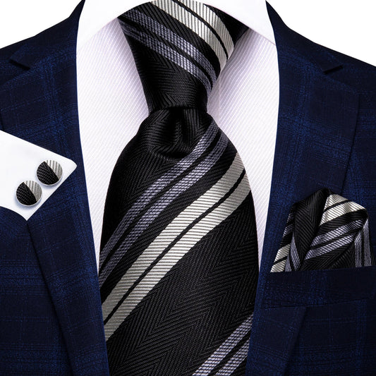 Funki Findz | Neckties | Men's Elegant Silk Wedding 3Pcs Tie Set