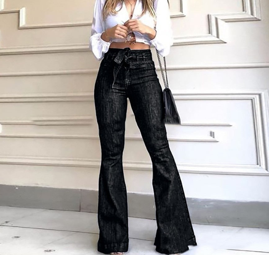 Funki Findz | Pants | Women's Flared Jeans | Bell Bottom Pants