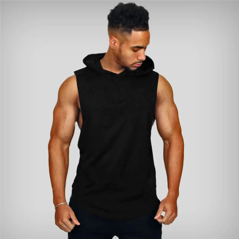Funki Findz | Shirts | Men's Muscle Gym Hoodie Fitness Tank Top