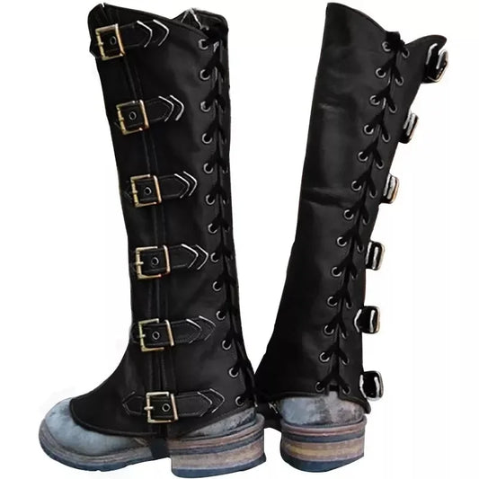 Funki Findz | Boots | Men's Women's Cosplay Leather Leg Armor