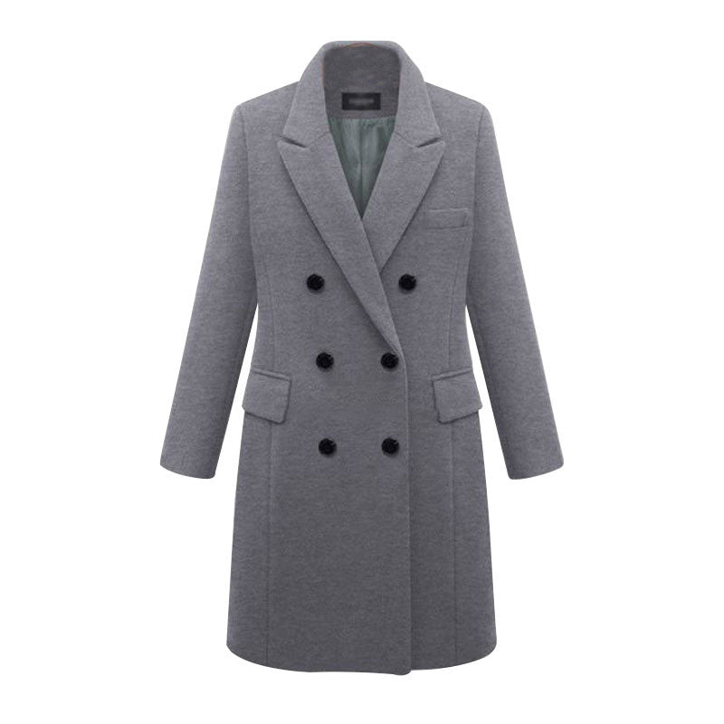 Funki Findz | Jackets | Women's Long Slim Wool Blend Coat