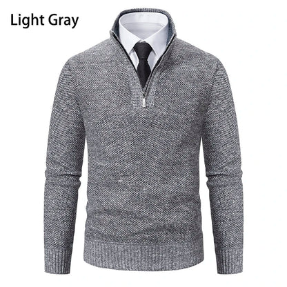 Funki Findz | Sweaters | Men's Casual Stand Collar Zip Pullovers