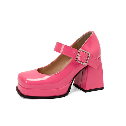 Funki Findz | Shoes | Women's High Patent Square Toe Pumps