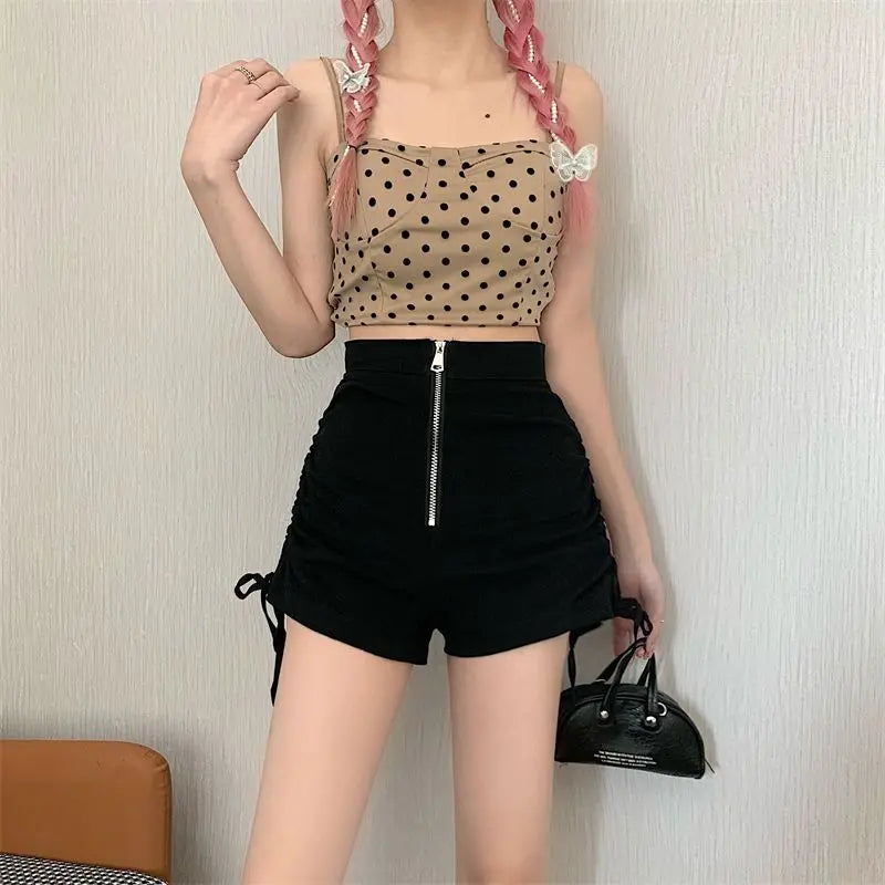 Funki Findz | Shorts | Women's Gothic Drawstring A-line Shorts