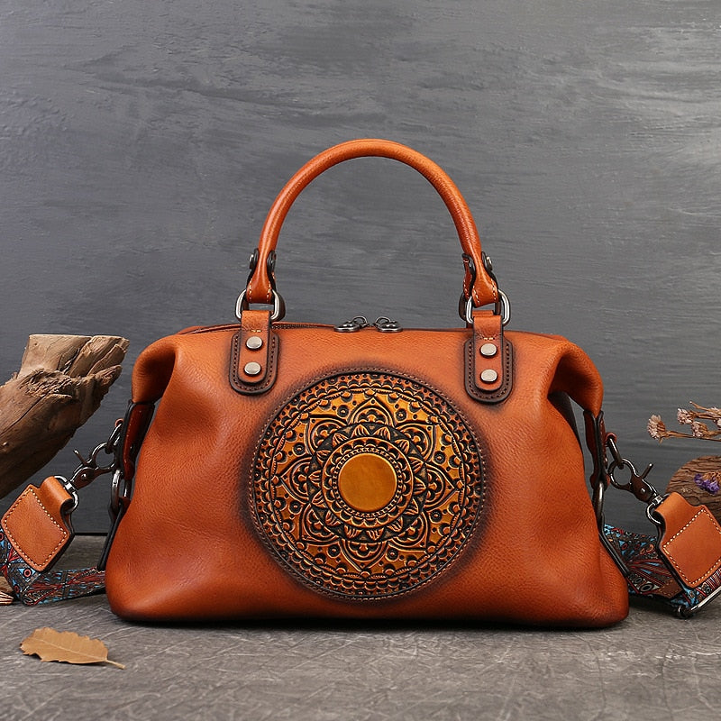 Funki Findz | Bags | Handbags | Women's Boho Leather Tote Bag