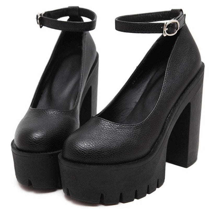 Funki Findz | Shoes | Women's High Platform Buckle Strap Shoes