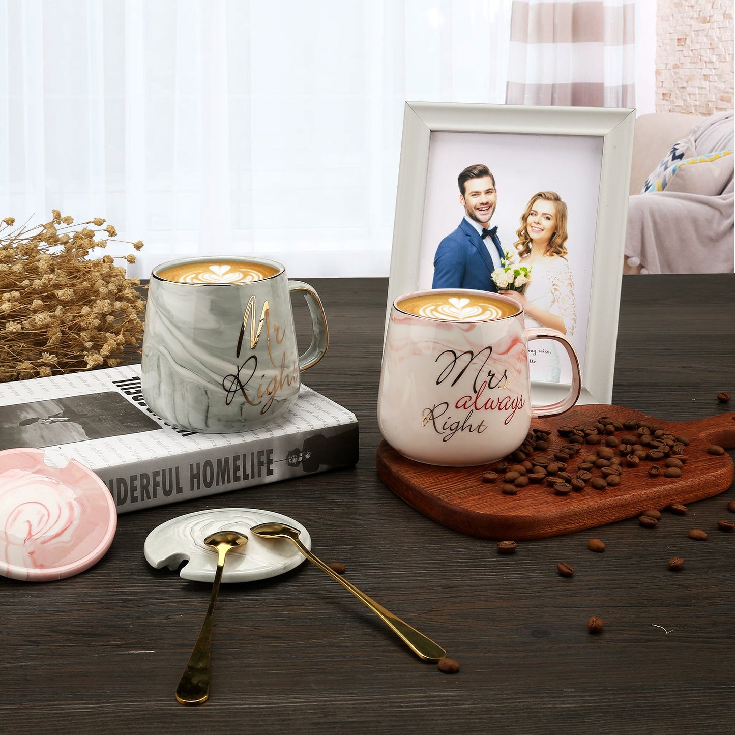 Funki Findz | Mugs | Mr and Mrs Coffee Mugs Bridal Gift-Set