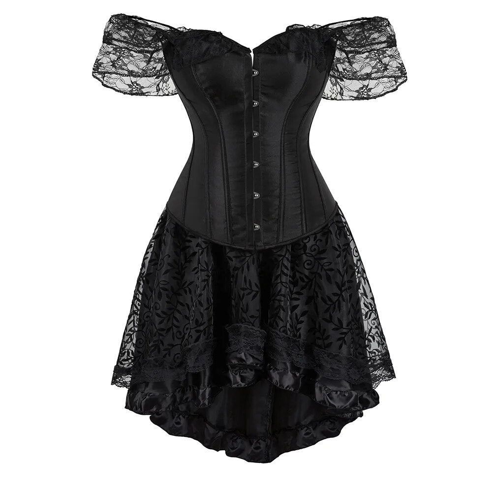 Funki Findz | Dresses | Women's Gothic Punk Corset Dress Set