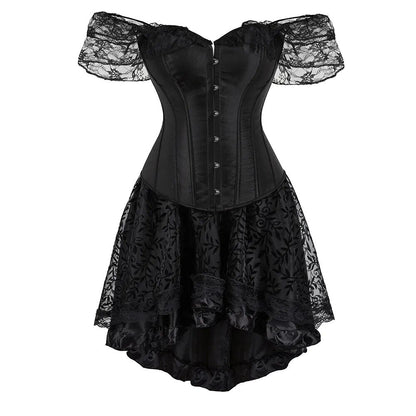 Funki Findz | Dresses | Women's Gothic Punk Corset Dress Set