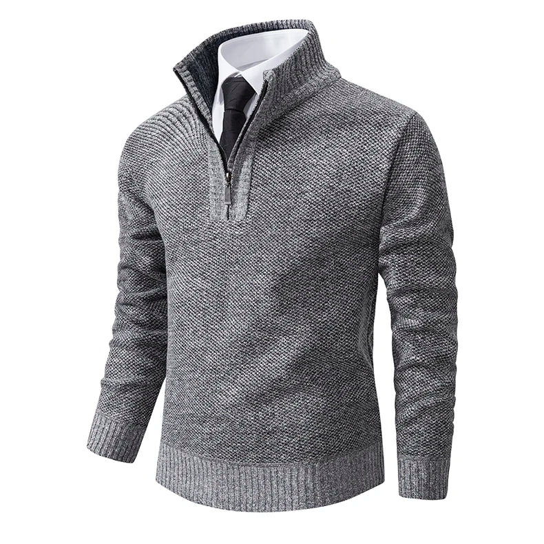 Funki Findz | Sweaters | Men's Casual Stand Collar Zip Pullovers