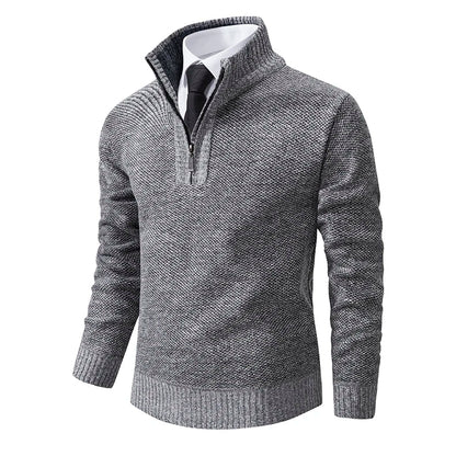 Funki Findz | Sweaters | Men's Casual Stand Collar Zip Pullovers
