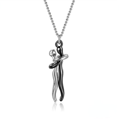 Funki Findz | Necklaces | Unisex Lovers Embrace Hug Necklace