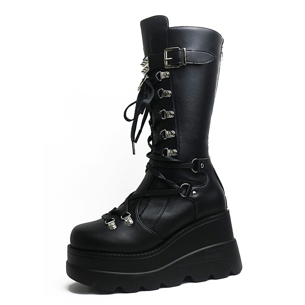 Funki Findz | Boots | Women's New Gothic Style Platform Boots