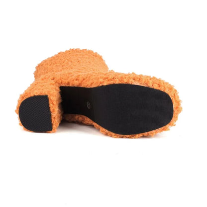 Funki Findz | Boots | Women's Fuzzy Faux Wool Platform Boots