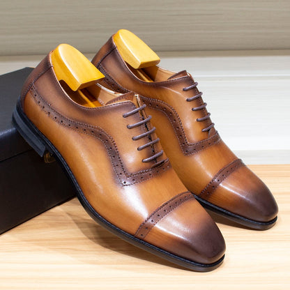 Funki Findz | Shoes | Men's Elegant Leather Oxford Brogue Shoe
