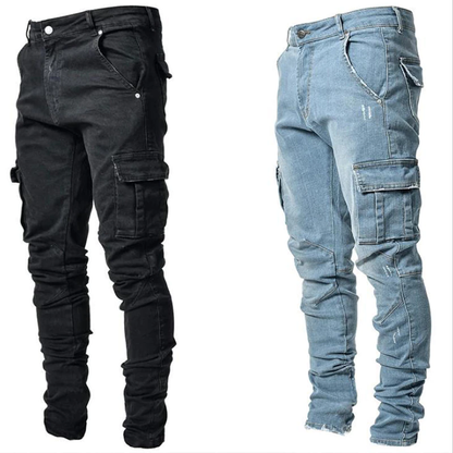 Funki Findz | Pants | Men's Stretch Slim Fit Cargo Skinny Jeans