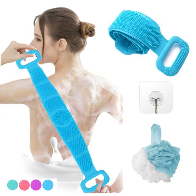 Funki Buys | Back Scrubber | Travel Size Shower Body Scrubber Belt