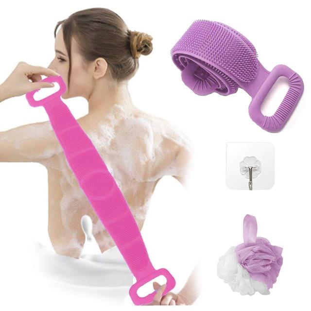 Funki Buys | Back Scrubber | Travel Size Shower Body Scrubber Belt