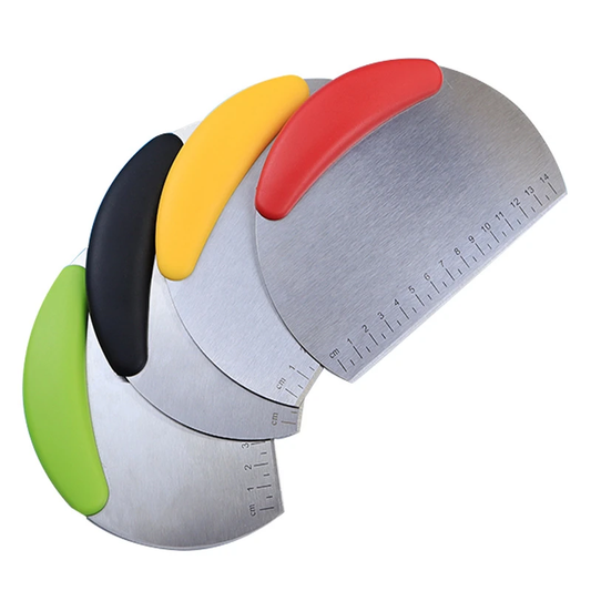 Funki Findz | Cooking Scrapers | Stainless Steel Dough Cutters