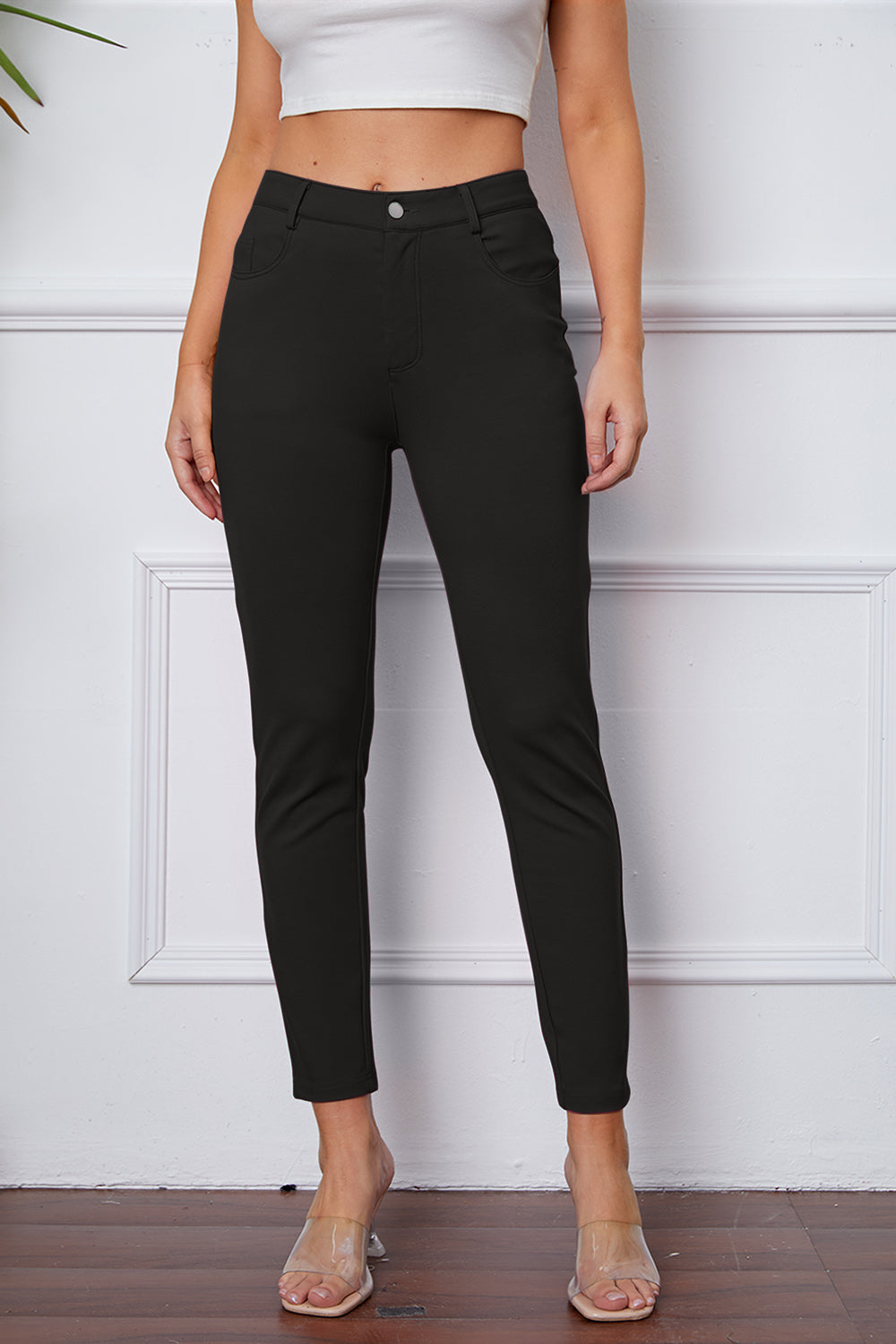 Funki Findz | Pants | Women's Stretchy 3/4 Cropped Pants