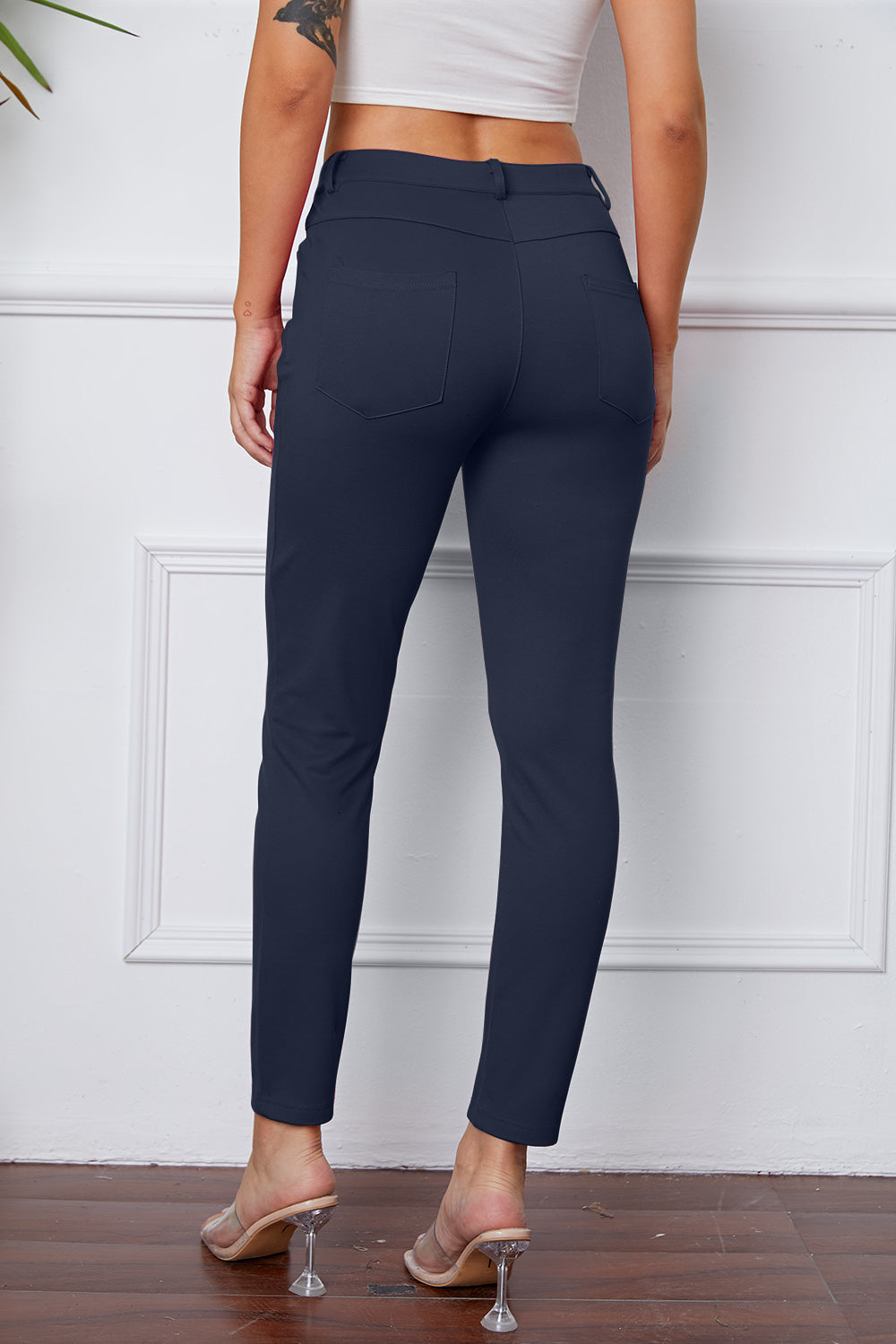 Funki Findz | Pants | Women's Stretchy 3/4 Cropped Pants