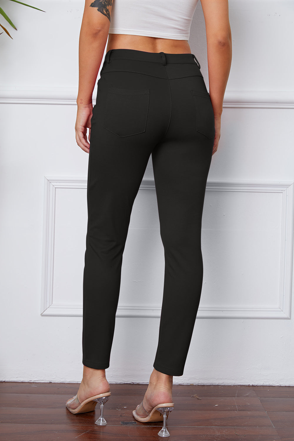 Funki Findz | Pants | Women's Stretchy 3/4 Cropped Pants