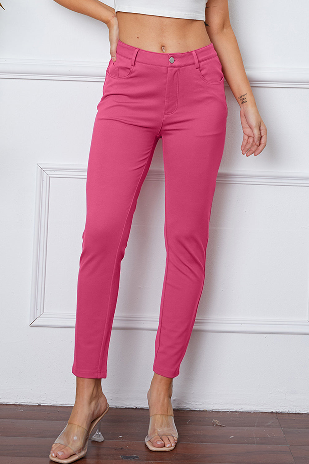 Funki Findz | Pants | Women's Stretchy 3/4 Cropped Pants