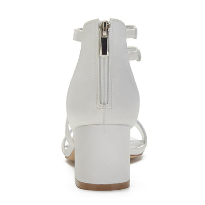Funki Findz | Shoes | Women's Crystal Satin Low Prom Sandals