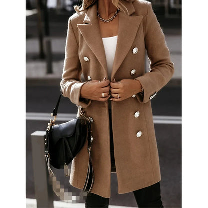 Funki Findz | Jackets | Women's Suit Collar Double Breast Coats
