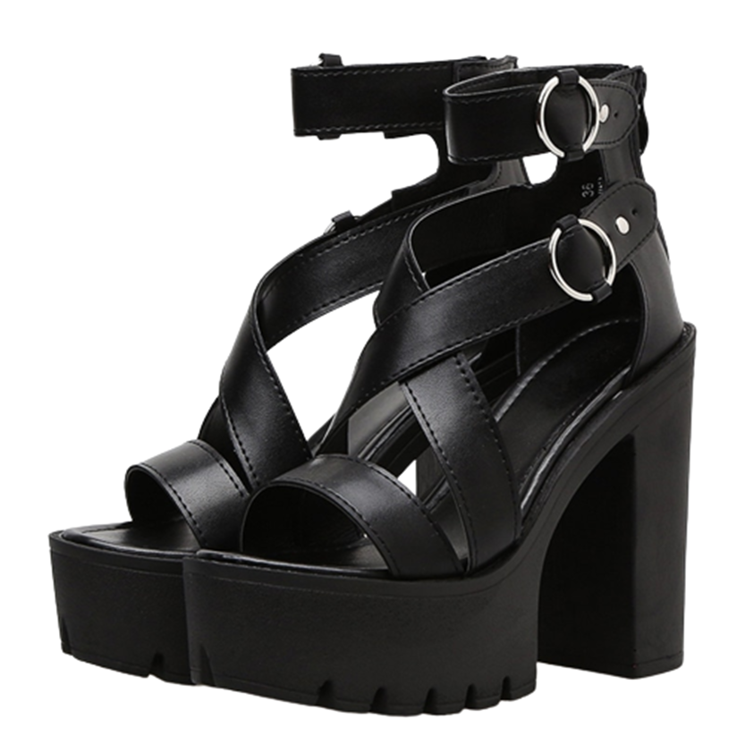 Funki Findz | Shoes | Women's High Gothic Platform Sandals