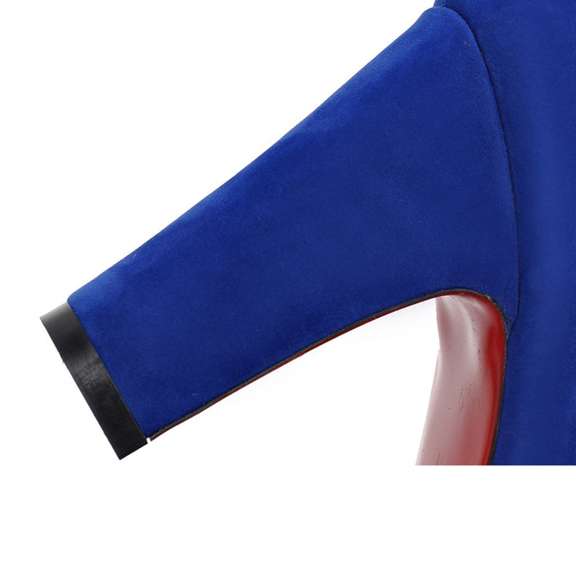 Funki Findz | Shoes | Women's Faux Suede High Chunky Heels
