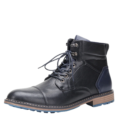 Funki Findz | Boots | Men's Faux Leather Retro Ankle Dress Boot