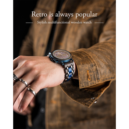 Funki Findz | Watches | Men's Wooden Quartz Wrist Stop Watch
