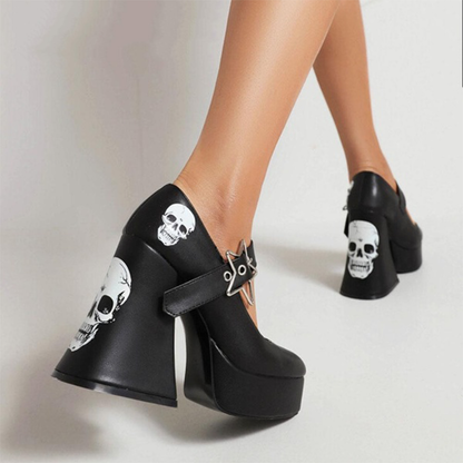 Funki Findz | Shoes | Women's Star Buckle Chunky Platforms