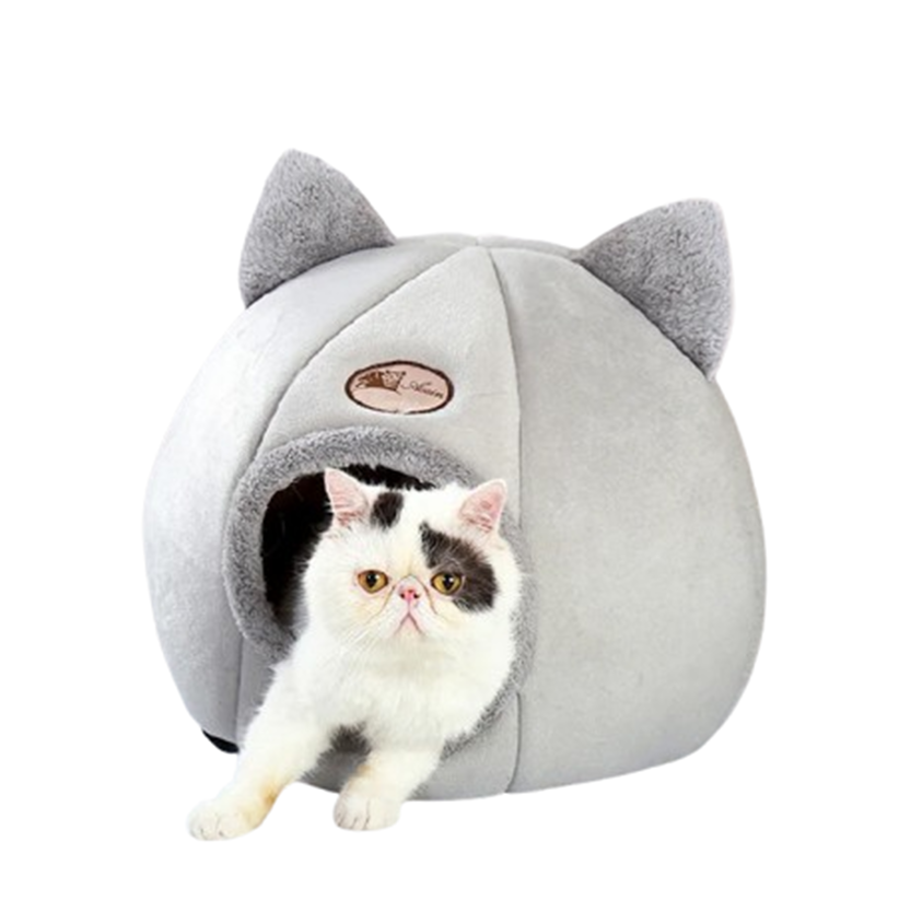 Funki Findz | Pet Beds | Cat Beds | Cozy Sweet Pink Cave House