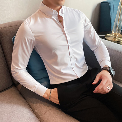 Funki Findz | Shirts | Men's Slim Fit British Style Dress Shirt 7XL