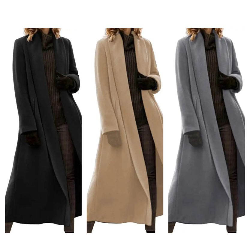 Funki Findz | Jackets | Women's Long Woolen Cardigan Coat