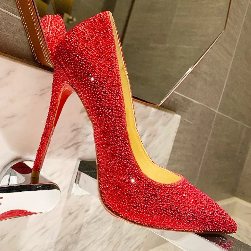 Funki Findz | Shoes | Women's Luxury Rhinestone Wedding Shoe