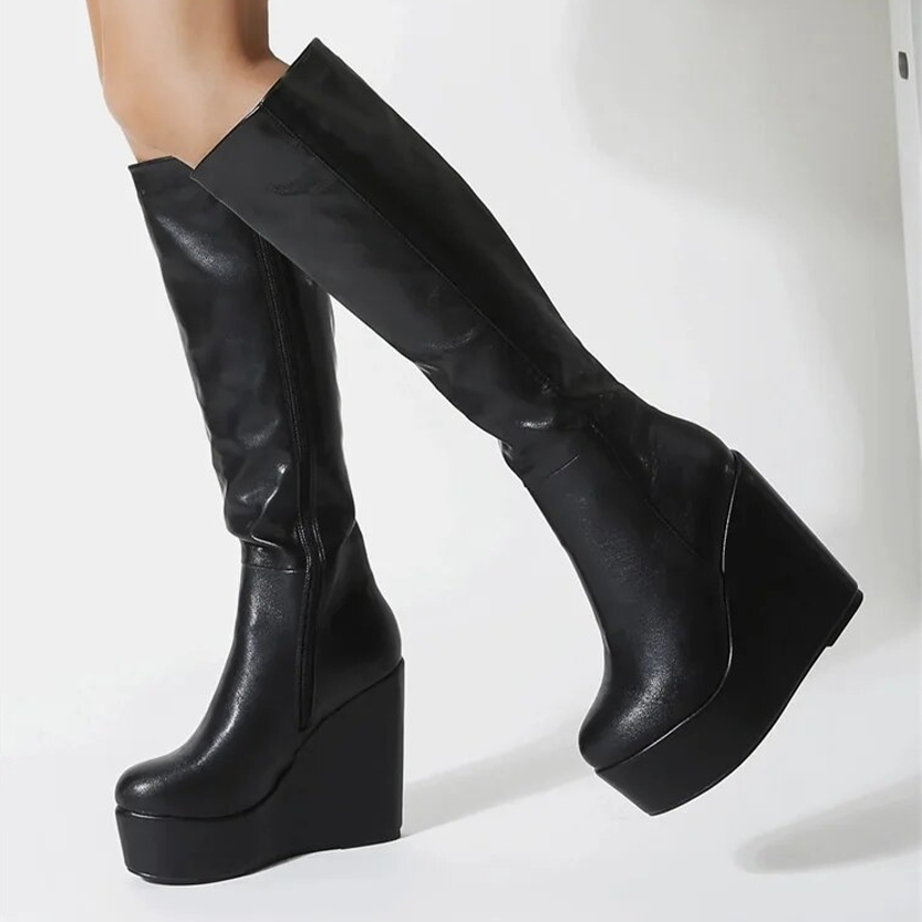 Funki Findz | Boots | Women's High Luxury Gothic Platform Boots