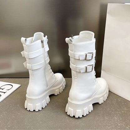 Funki Findz | Boots | Women's Chunky Motorcycle Punk Boots