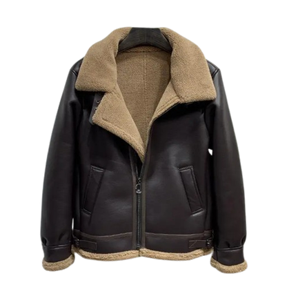 Funki Findz | Jackets | Men's Faux Leather Fleece Bomber Jacket