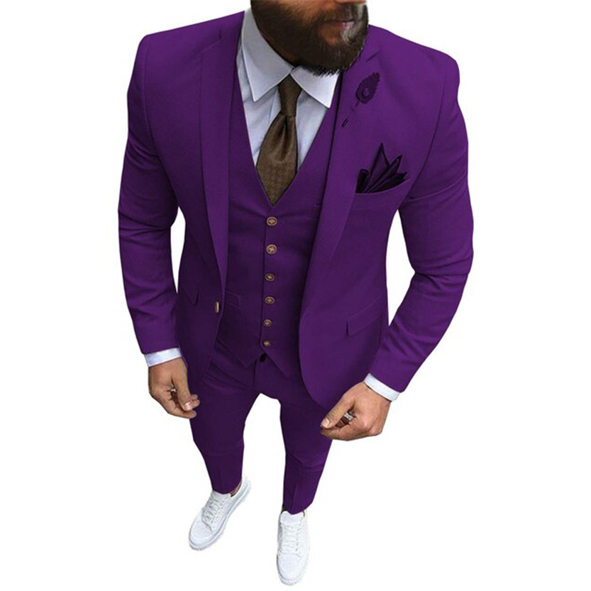Funki Findz | Suits | Men's Formal Wedding Attire | 3 Pcs Slim Fit