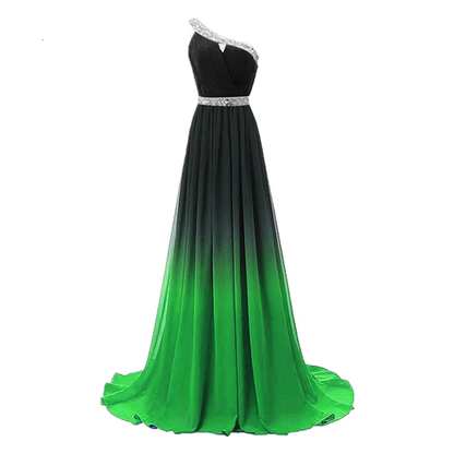 Funki Findz | Dresses | Women's Long Gradient Chiffon Dress