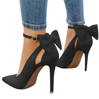 Funki Findz | Shoes | Women's Suede Bow Knot Stilettos